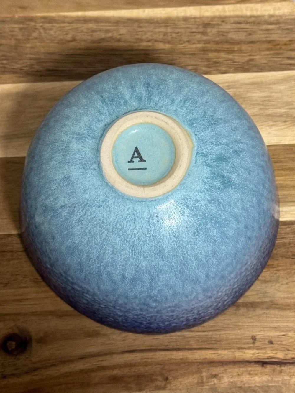 Anthropologie Dalila Ombre Bowl Azure Blue Stoneware